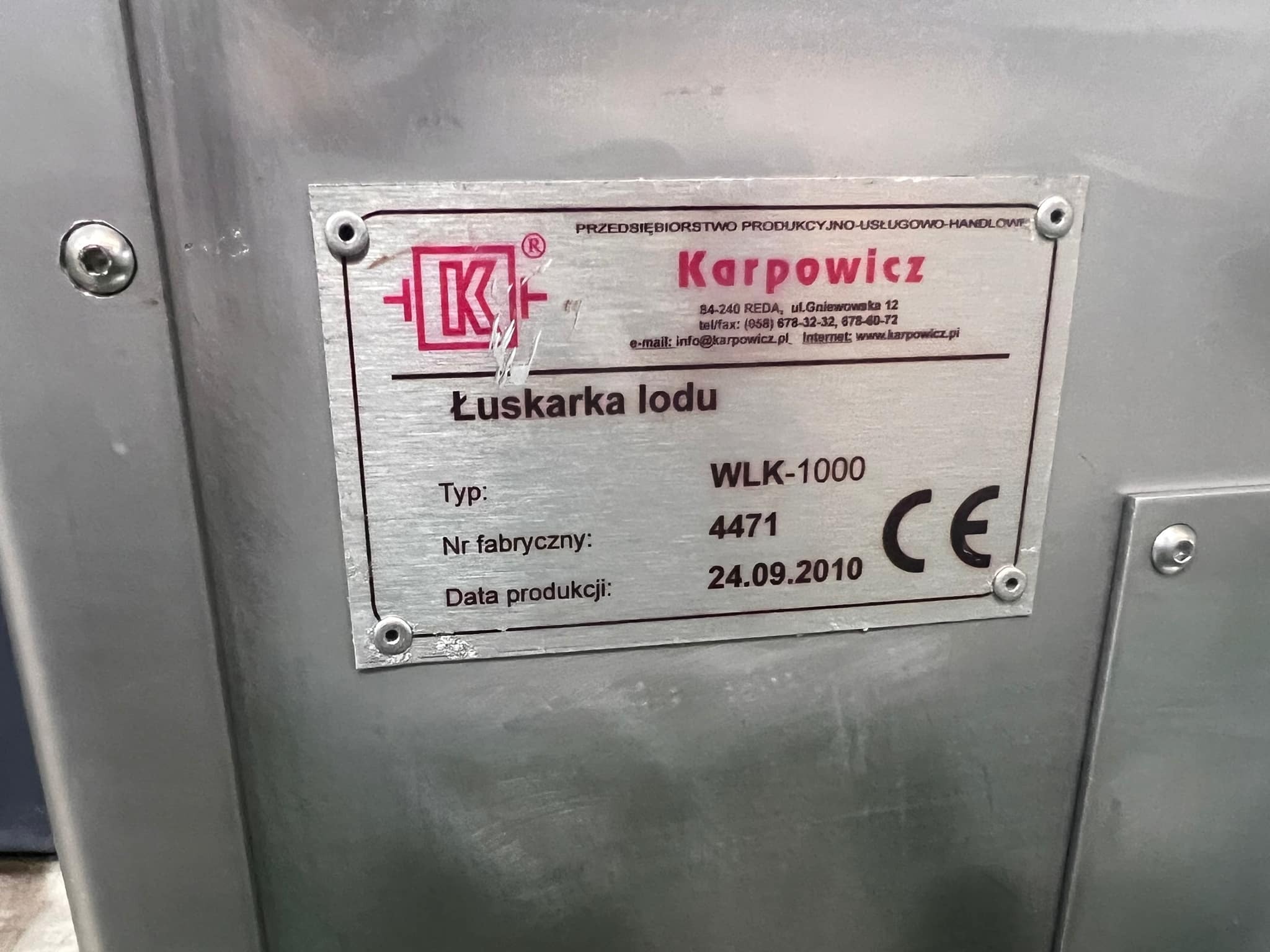 Scherbeneiserzeuger Karpowicz WLK-1000 – Bild 7