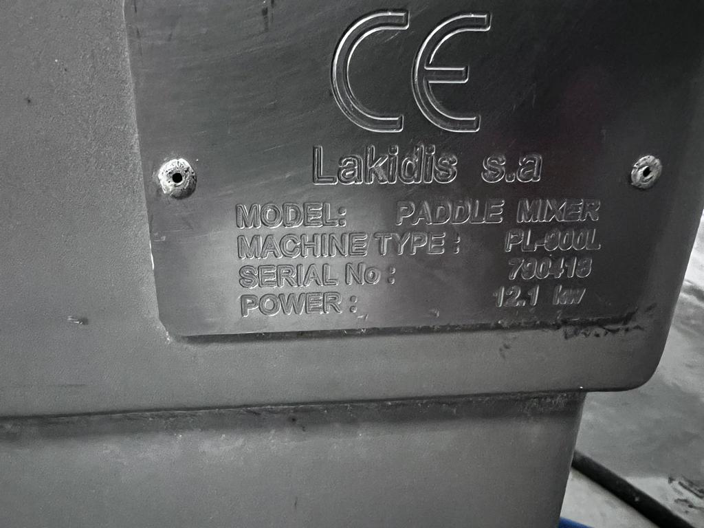 Lakidis PL-900L Paddle Mixer - Image 7