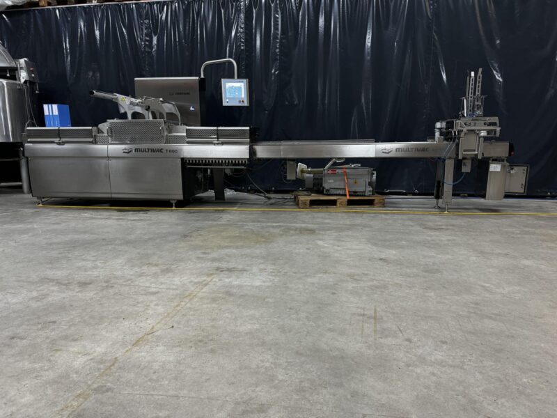 Multivac T600 traysealer with tray denester