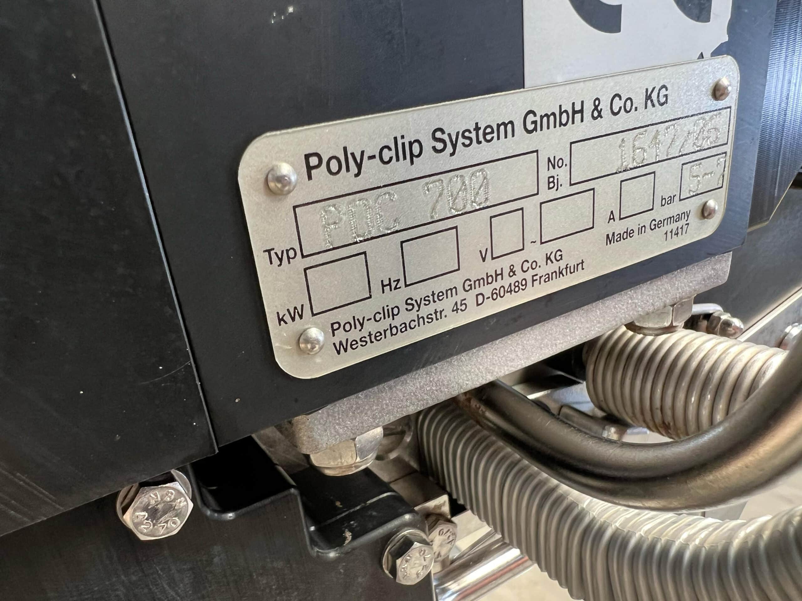 Klipsownica półautomatyczna Poly-Clip PDC 700 - obrazek 6