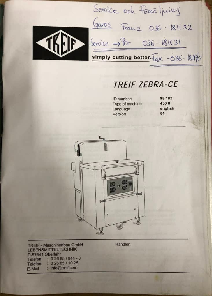 Treif ZEBRA portion cutter slicer - Image 3