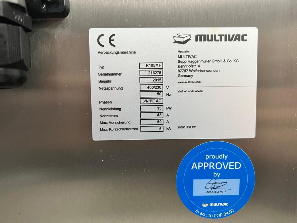 Packaging machine Multivac R105 MF SKIN - Image 16