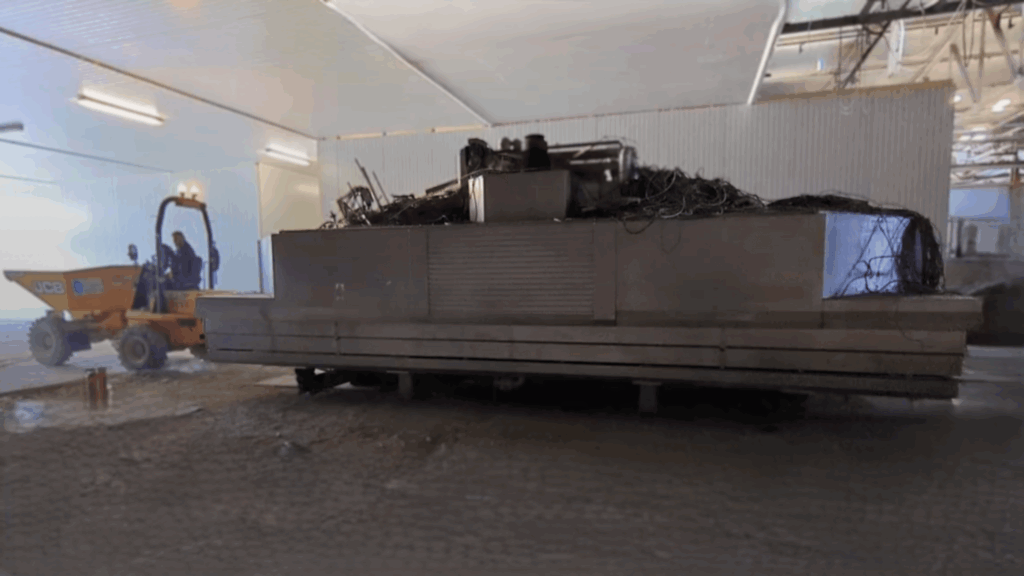 Marel Spiral Oven TSO 6009 64 moved to the shipping area