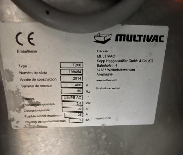 Tray sealer Multivac T200 – 2014 – Bild 9
