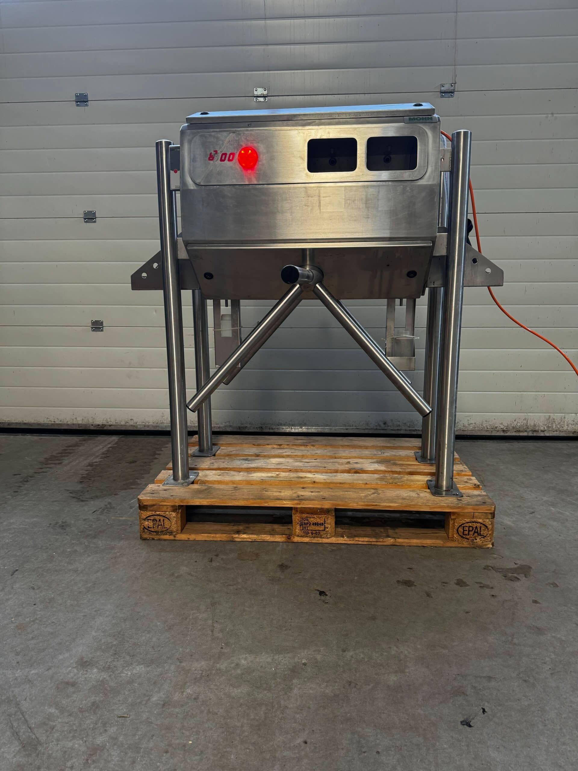 Hand Disinfection System with Turnstile Mohn Desi-Control 800 Duo